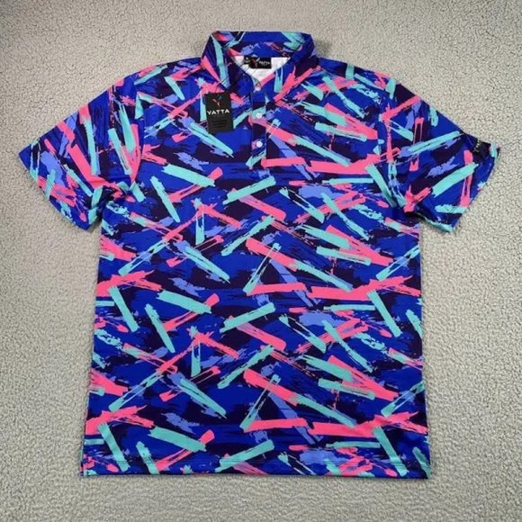 Yatta Golf 8 Track Performance Golf Polo Shirts - Picture 3 of 5